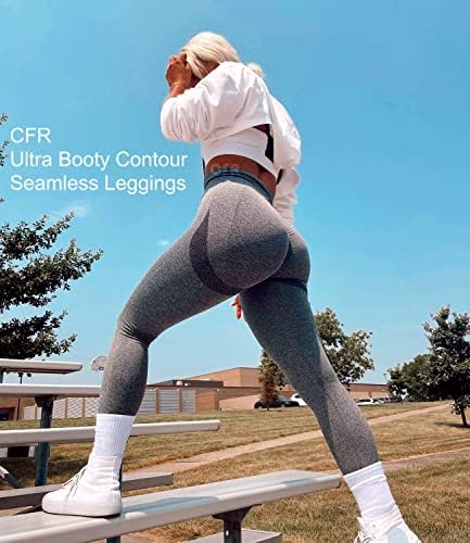 CFR Women's High Chaist Workoutless Scrunch Booty Leggings Butt Lift Gym Fitness Girl Sport Sport