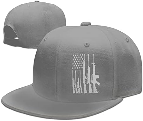 American Flag Gun Caps de beisebol ajustáveis ​​Os chapéus de pai usam chapéu adulto para homens e mulheres