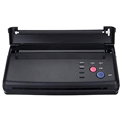 Impressora de copiadora térmica de transferência de tatuagem preta com papéis de transferência