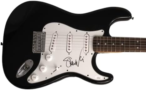 Steve Vai assinou autógrafo em tamanho grande Black Fender Stratocaster GUITAR ELECTRIC W/ James