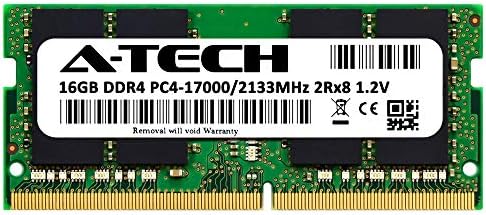 A-Tech 16GB RAM para Dell Latitude 7480, 7380, 7280, 5288, 5280, 3588, 3580, 3488, 3480, 3380