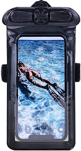 VAXSON Telefone Case Black, compatível com BlackBerry Key2 Key 2 Bolsa à prova d'água Bolsa seca [não filme de protetor