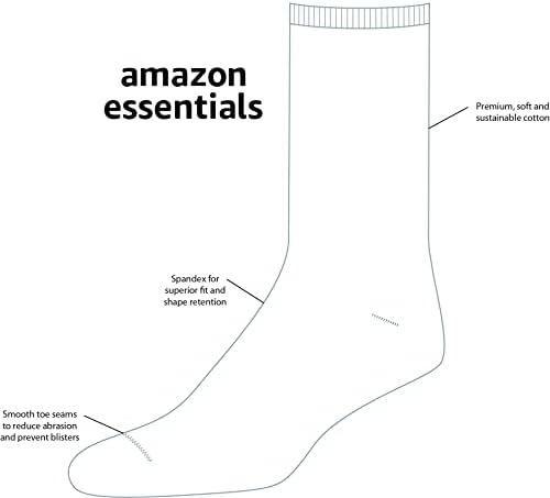 Essentials Men's Solid Dress Socks, 5 pares