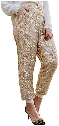 Calça feminina de yalfjv casual plus size shels sequestres casuais casuais moda moda moda alta cintura calças