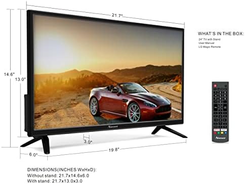 AMTONE NORCENT 24 polegadas 720p HD LED TV SMART com HDMI embutido, USB, alta resolução e redução de ruído digital