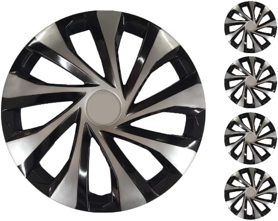 Conjunto de copri de tampa de 4 rodas de 4 polegadas de 14 polegadas Black-Black Snap-On Fits Citroen