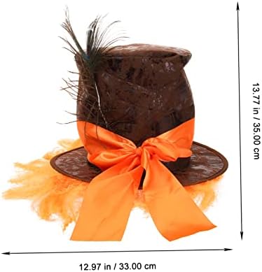Aboofan carnaval pirata chapéu de pluma reutiliza chapéus havaianos chapéu de chapéu de festa chapéus