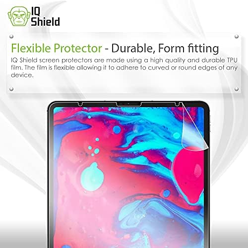 Iqshield Protetor de corpo completo compatível com Apple iPad Pro 12.9 + Clear [Cobertura completa] Protetor de