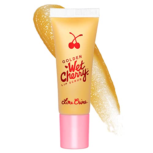 Crime de limão Golden Wet Cherry Lips Scrub - Ingredientes hidratantes e hidratantes esfolia