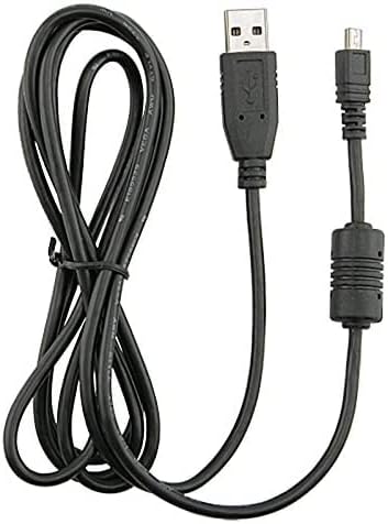 Black USB 2.0 A a 8 pinos Mini B Cabo W / Ferrite - 1,5m / 59 polegadas para Nikon Coolpix P90