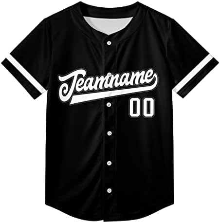 Jersey de beisebol personalizada Presentes de fãs de esportes de camisa personalizados Número personalizado