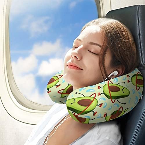Travesseiro esportivo de abacate travesseiro lavável travesseiro em forma de U para viagens em casa