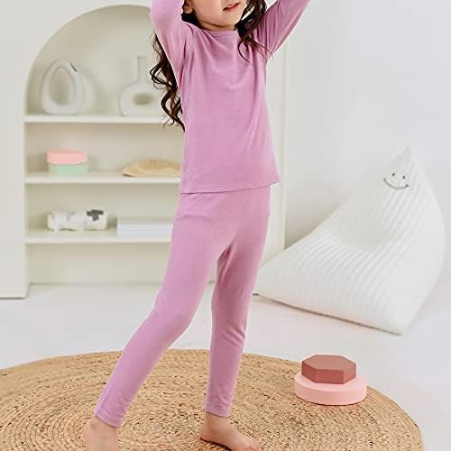 Zando Kids Thermal Rouphe Conjunta Ultra Base Camada para meninos Meninas lã Long Johns Soft Soft Soft Térmico