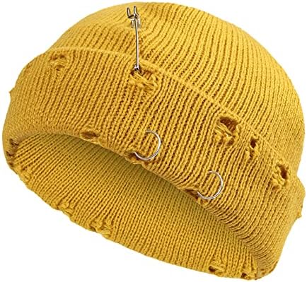 Chapéus masculinos de gtmzxw, chapéu de chapéu de malha feminino Caps de caveira