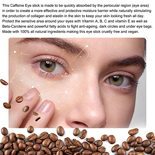 Lyywbfb cafeína olho de olho, creme para os olhos para círculos escuros e inchaço, sob hidratação anti -envelhecimento