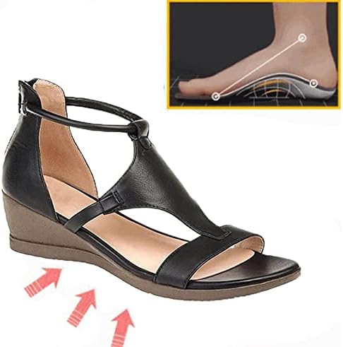 Sandálias para cunhas femininas mais chinelos de tamanho vintage sandália romana aberta dos pés chinelos