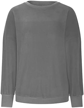 Melas de lã finas para mulheres Pullover Crewneck Camisas de manga longa Moda Moda Solid Solidized Tunic Tops