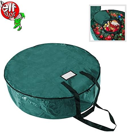 ELF Store 83-DT5157 Deluxe Green Holiday Christmas Storage Sagch para grinaldas de 4 polegadas