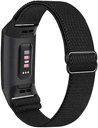 Braçadeira elástica de bumove para Fitbit Charge 4/4 SE/3/3 Se relógio de rastreador de fitness, treino