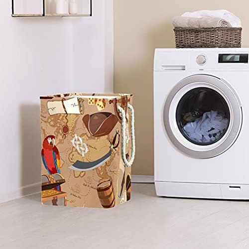Grande cesta de lavanderia com alças, oxford lavanderia impermeável cesto de lavanderia de roupas