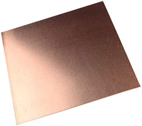 Xunkuaenxuan Metal Folha de cobre Folha de cobre Folha de folha de metal de cobre Folha, 1. 5 mm x 100