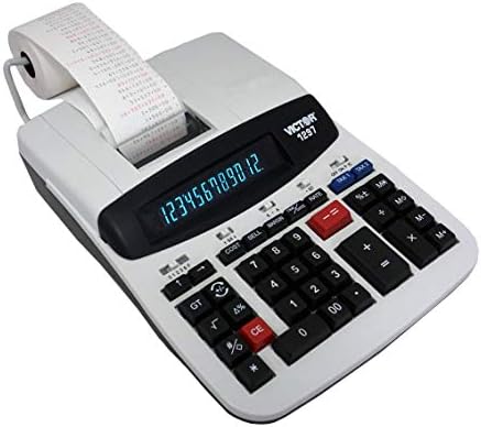 Victor 1297 calculadora de impressão comercial de 12 dígitos
