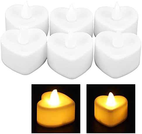 Luzes de vela 6pcs quente branca clara sem chama a decoração familiar alimentada por bateria