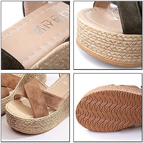 Sandálias para mulheres cunha Cunha de verão tirha arco chinelos de alpebrada plana sapatos de plataforma