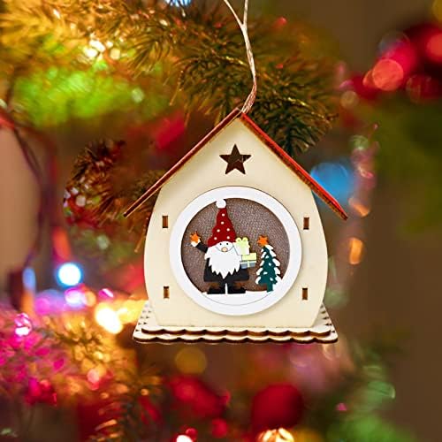 Ovos decorativos Árvore de Natal Decorativa Ornamentos pendurados com luzes Pingentes de Artes