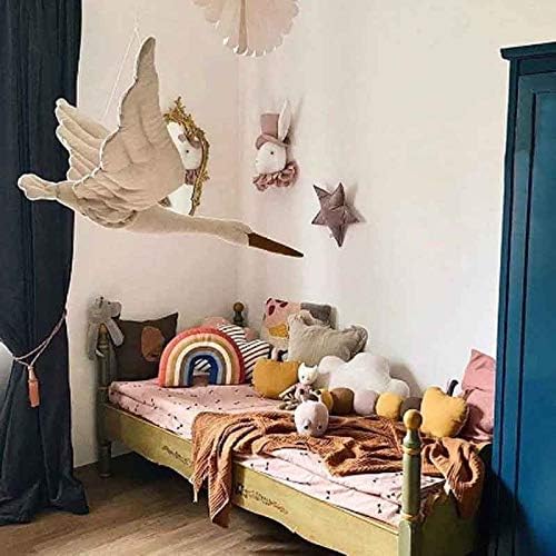 Tímido parede criativa pendurada em veludo tecidos de boneca de família quarto de decoração de quarto pingente