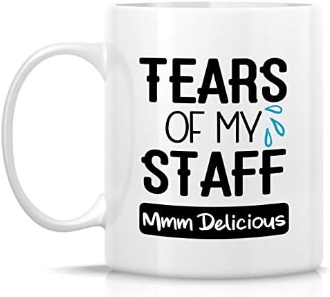 Retreez Funny Caneca - Lágrimas da minha equipe deliciosas canecas de café com chá de cerâmica 11 oz -