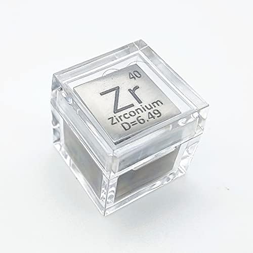 Cubos de densidade de metal sólidos de elemento polido de zircônio Cubos de densidade de metais sólidos