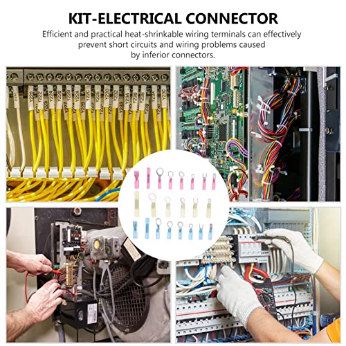 Conector de fio Favomoto 240pcs conectores de fio conectores elétricos kit conectores elétricos isolados Terminais