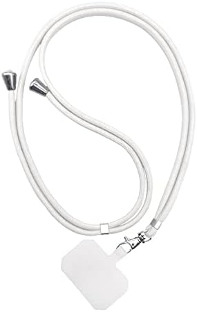 Floralby Phone Neck Strap -Fall celular Snap Cord Ride Patch White