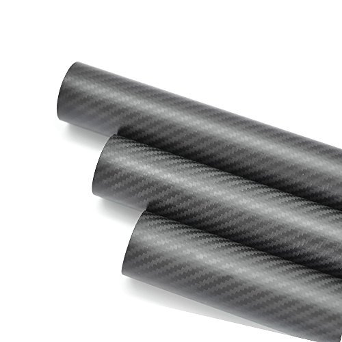 Us Whabest 2pcs Tubo de fibra de carbono 3k fosco 12mm od x 10mm ID x 1000 mm de comprimento/tubo/tubo/eixo