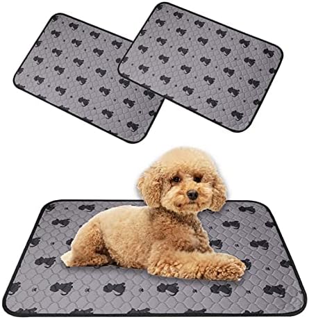 OHVEECA lavável almofadas para cães 20 × 27, 2 pacote de pacote de cachorro reutilizável almofada