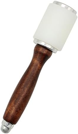 Hammer de nylon de maçaneta de madeira de Leathercraft - martelo de escultura em couro para martelo para estampar