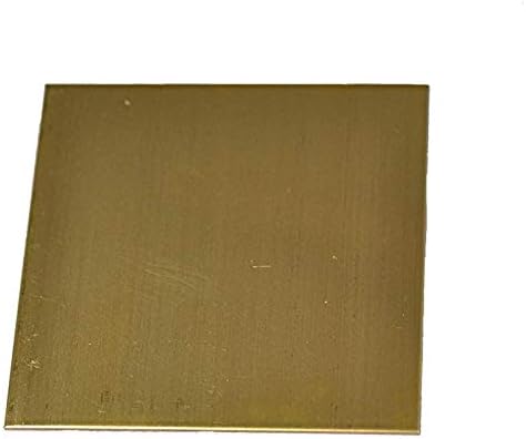 Lucknight Brass Placa de cobre Metal de resfriamento bruto Materiais industriais H62 Cu 100mmx300mm,