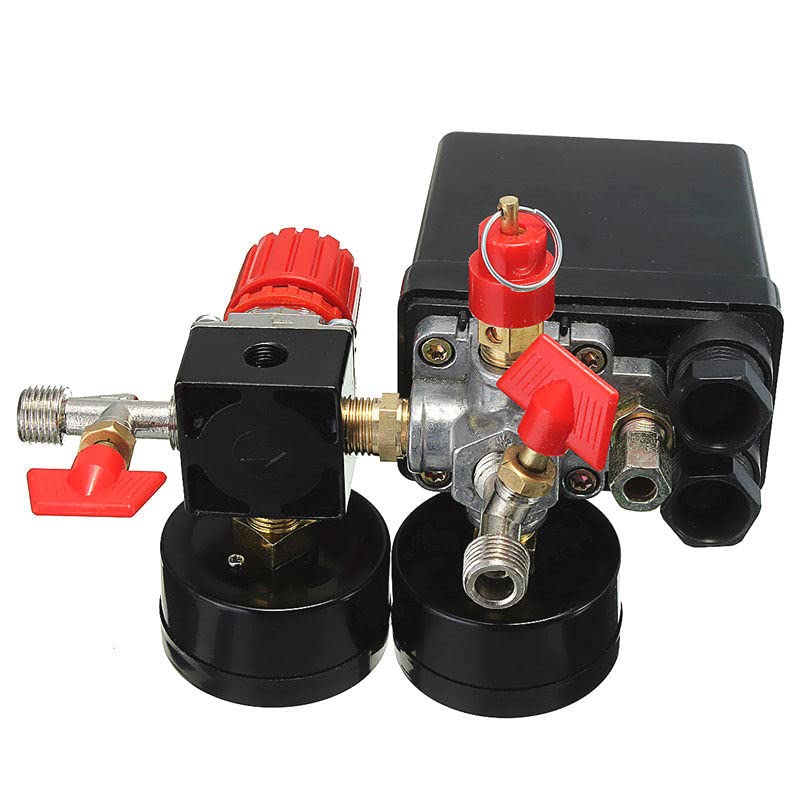 Regulador de alívio do coletor de compressor de pressão do compressor de ar compressor 0-180psi 240V 45