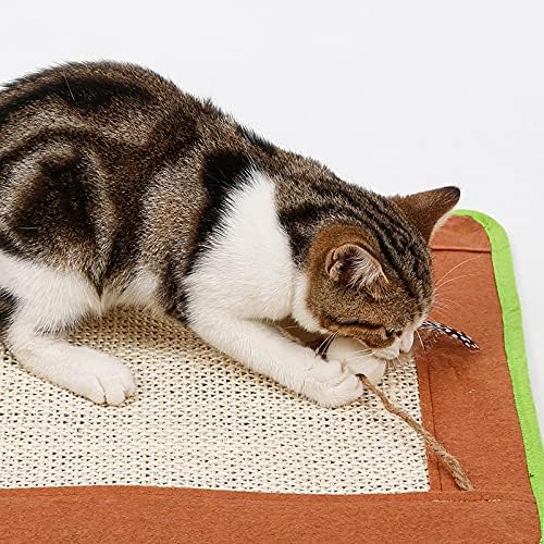 Oyalma sisal gato scratcher placa arranhando post tape de leito macio garras cuidados de pet scratching