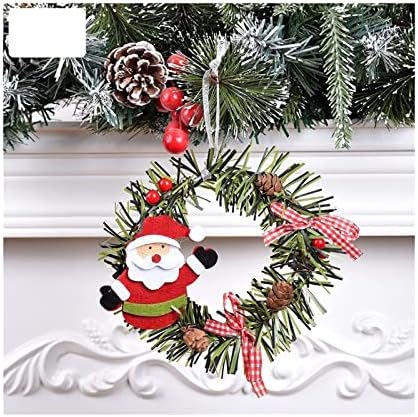 Eoflw Decorações de Natal Christmas Christmas Christmas Snowman Elk Round PVC Ornamentos