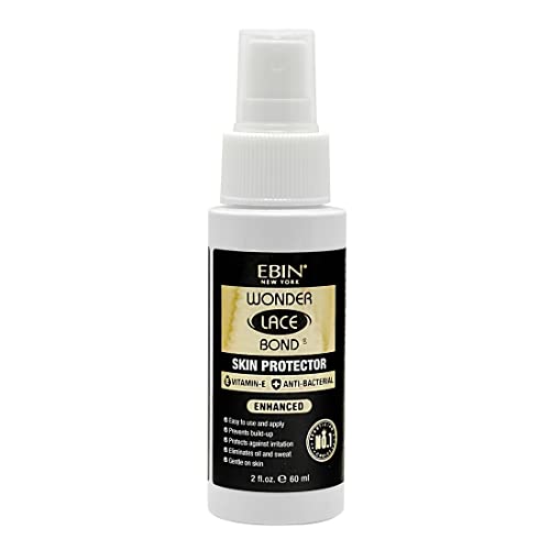 Ebin New York Wonder Lace Bond Protetor de pele aumentou, 2 fl.oz./ 60ml | Fórmula aprimorada para prevenir