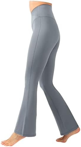 Leggings de crossover de cintura alta yogaliciosa - calças de ioga à prova de agachamento para