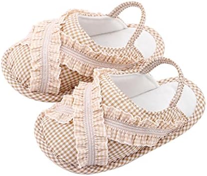 Meninas infantis babados sapatos estampados com calçadores de caminhadas Sapatos do verão Sanes Sandals Flats