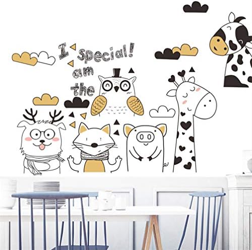 Ruberpig adesivo de parede desenho animado animal Família de parede fofa decalque removível decoração de