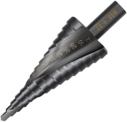 Broca de etapa de pikis bit 4-12/20-32mm com ferramenta de perfuração de metal de madeira revestida com revestimento