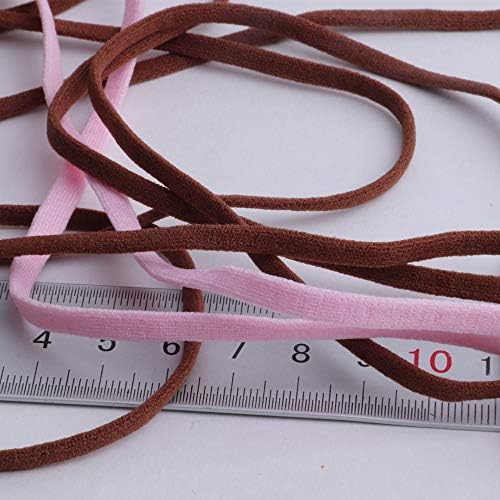 Irisgardenn 5mm 10yards planos colorido elástico faixa de borracha fita de orelha pendurada corda