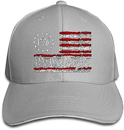 Nós, as pessoas, 1776 Vintage USA Flag2 Baseball Cap ajustável Sandwich Cap Sandwich Cap Dad Hat Dad