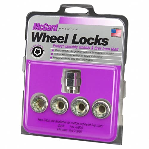 McGard Wheel Lock Nut Set Compatível com Jeep Wrangler JK 2018 | 4 pacote | Sob o assento de