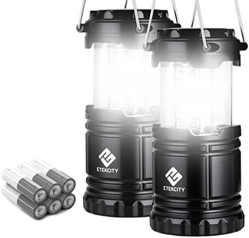 ETEKCITY Camping Lantern Battery Powered LED para quedas de energia, luz de emergência para kits de sobrevivência